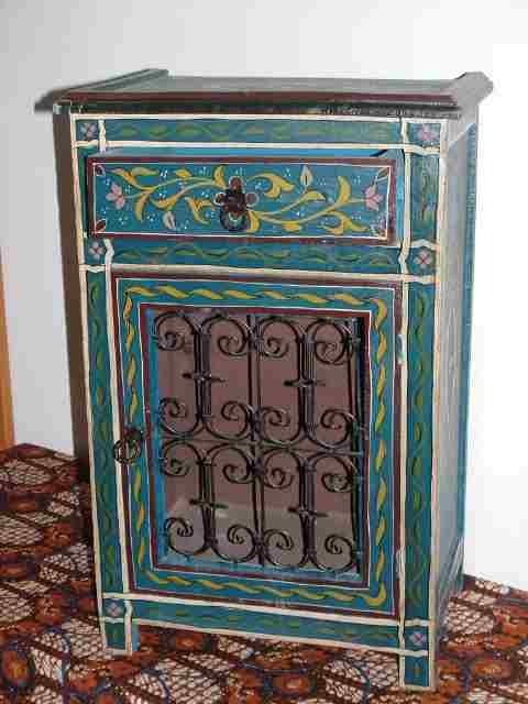 One door blue night cabinet