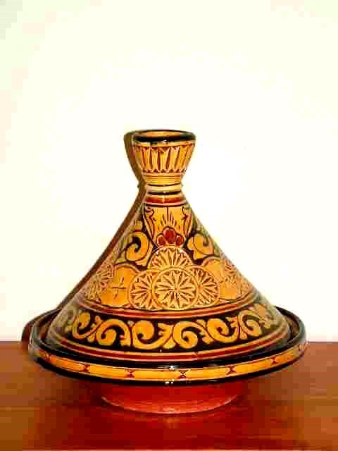 Large carved Tagine 12"
